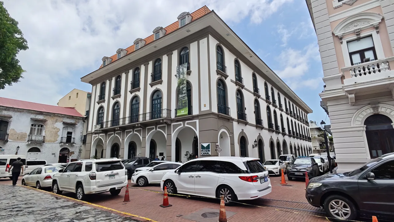 Panama Canal Museum facade in Casco Viejo