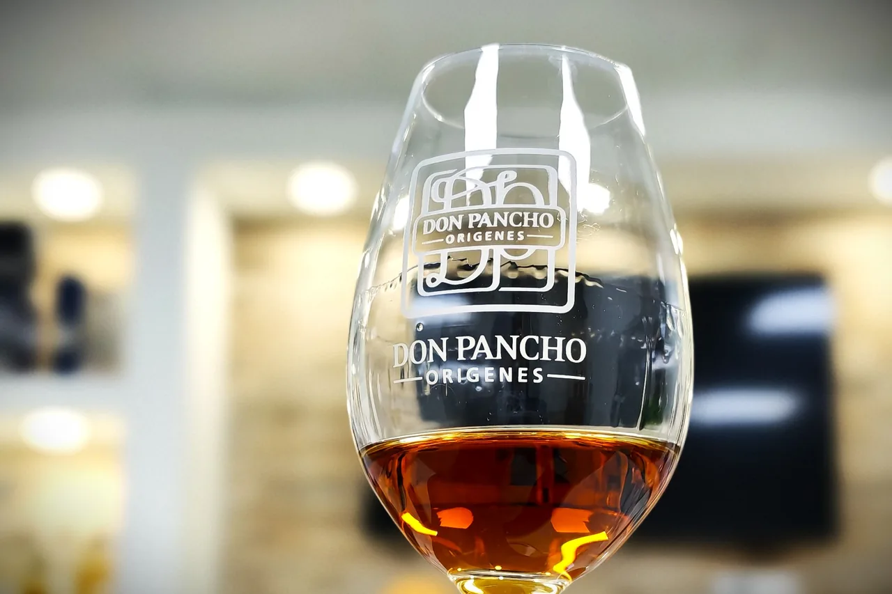 A glass of Don Pancho rum